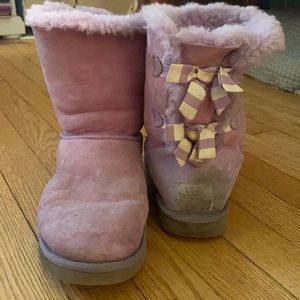 Purple Bow Ugg Boots
